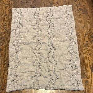 Pottery Barn Kids Gray toddler quilt